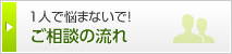 1人で悩まないで！ ご相談の流れ